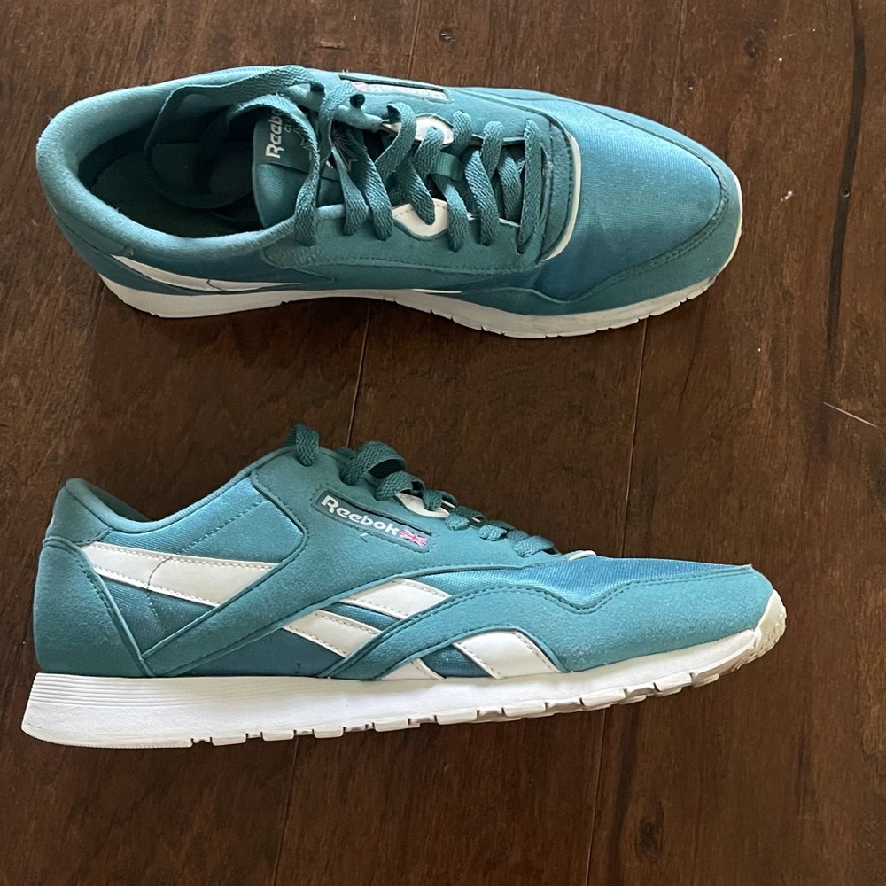 Reebok Classic Nylon Sneakers in Mineral Mist - Picture 3 of 8